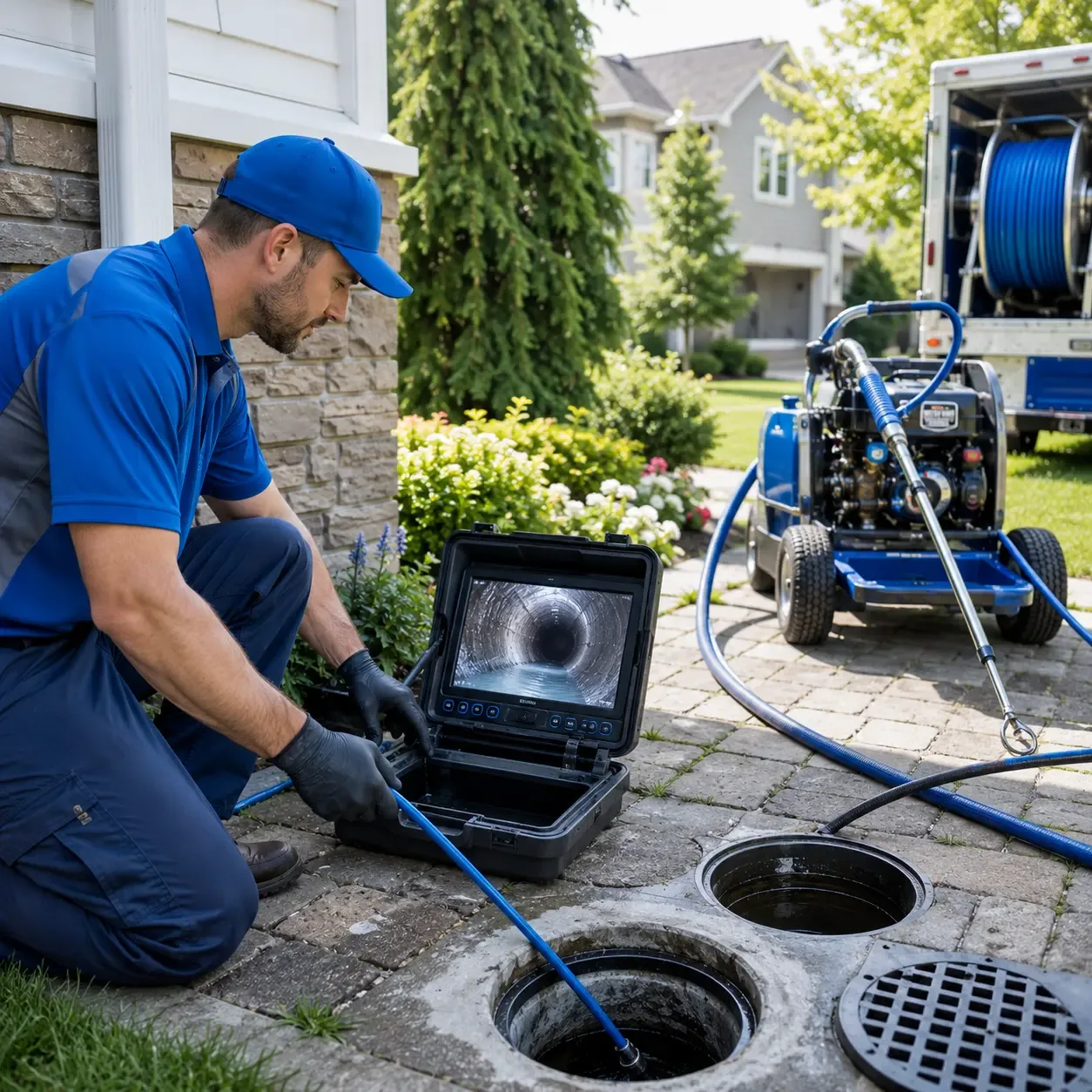 Outdoor drain cleaning professionals serving Bellingham, MA