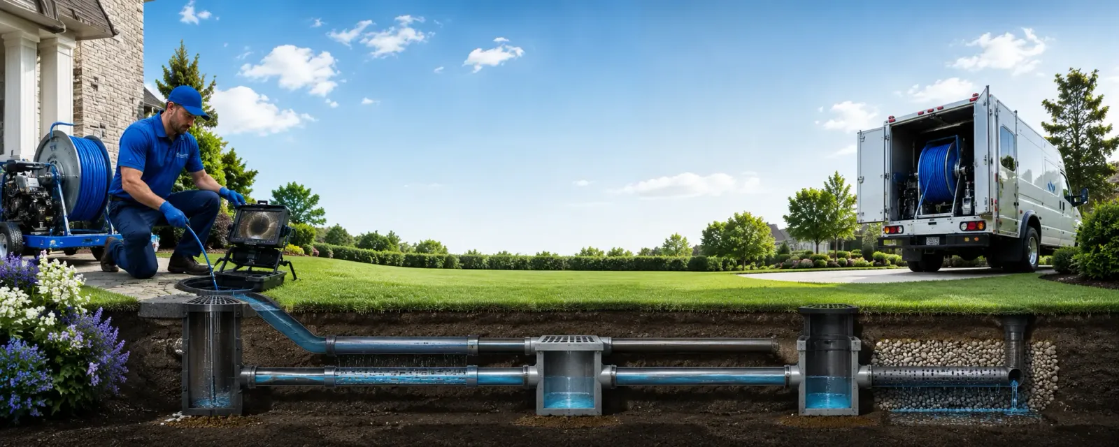 Outdoor drain cleaning information for Bellingham, MA